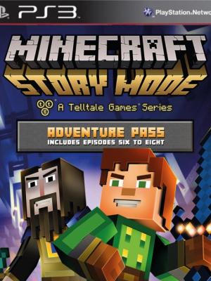 MINECRAFT STORY EPISODIOS DE 6-7-8 MODE ADVENTURE PASS PS3