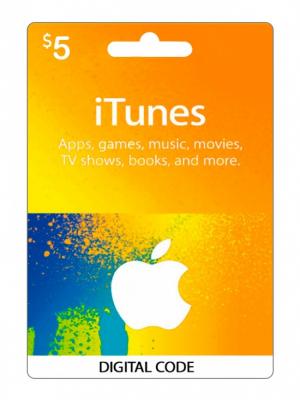 ITUNES 5$ USD