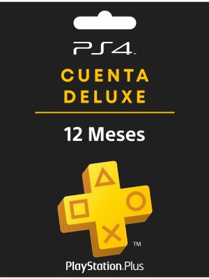 PSN PLUS DELUXE 12 MESES CUENTA PRINCIPAL PS4 